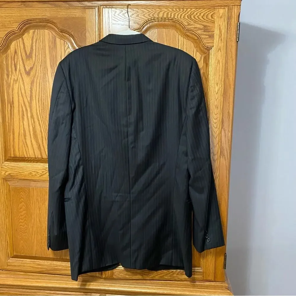 Burberry London 100% Wool Men’s Size 42 XLG Suit Jacket 3 Buttoned Blazer Jacket